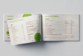 Gestaltung einer Speisekarte für Croissanterie Gabriels.